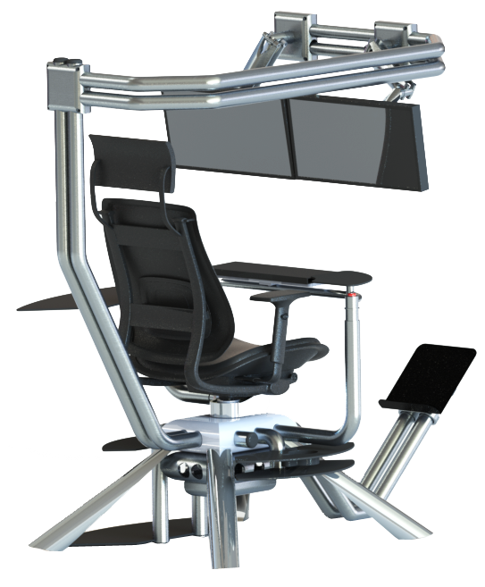 Chair e-apparatus aluminiumCUTOUT